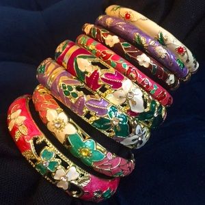 Flower bangles / bracelets